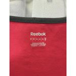 Reebok Shirt Womens Medium Rose Red Slim Fit V Neck Short Sleeve Athletic Tee Photo 1