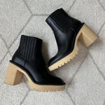 Dolce Vita Black Leather Caster H2O Booties Sz 6.5 Photo 1