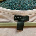 ZARA  Pastel Pink Graphic Sleeveless Tank Top Crew Loose Fit Summer Shirt SZ M Photo 13