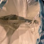 Badgley Mischka Strapless Dress Size 12 Blue Floral Watercolor Formal Party Photo 4