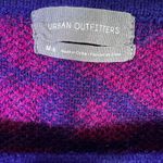 Urban Outfitters Leopard Print Cropped Sweater Womens M Purple Puff Sleeve Y2K Photo 4