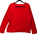 Charter Club ‎ Pima Christmas Top Red Large Photo 0