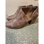 Maurice's Brown Faux Leather Ankle Booties Block Heel Women's Size 9M Photo 5