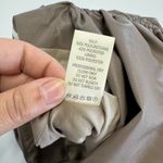 Sally LaPointe Skirt‎ Womens 4 Brown Grey Faux Leather Mini Ruched Tie Side Photo 8