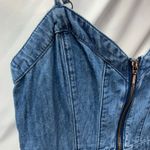 Pilcro and the Letterpress Anthropologie  Denim Zip Front Jumpsuit Womens‎ 0 Photo 2