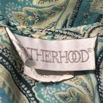 Motherhood Maternity Chiffon Tunic Blouse Green Paisley Print Women's Size Med Photo 4