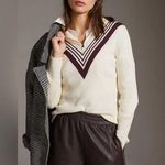 Avec Les Filles NWT  Anthropologie Perforated Faux leather Brown Pull On Shorts Photo 0