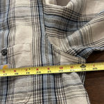 Carhartt  Women’s Cream Blue Loose Fit Twill Plaid Shirt Size XL NEW with Tags Photo 5