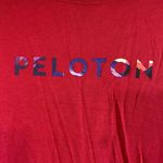 Peloton Small Top Sweatshirt Spell Out Logo Graphic Long Line Hi Lo Long Sleeve Photo 3