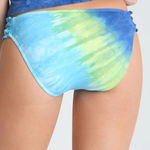 Lucky Brand Caribbean Crush Fern Tie Dye Tab Side Swimsuit Bikini Bottom Photo 3
