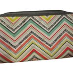Thirty One chevron print zip around coupon clutch wallet with dividers HTF Blue Photo 2