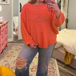 Davi & Dani Boutique Crochet Orange Top Photo 0