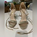 Lulus Elegant Gold Strappy Heels Photo 5
