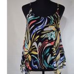 Coco reef Contours Current Bra Sized Mesh Layer Tankini Top in Retro Swirl 36D Photo 1