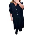 Briggs New York Vintage Black Cropped Blazer Plus Size 22 Short Sleeve 90s Photo 3