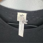 Free People Intimately All the Time Linen Blend Black Tank Top Sleeveless Shirt Photo 2