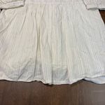 ZARA  Floral Embroidered Mini Dress Women's Size Small Neutral Cotton Lightweight Photo 14