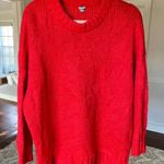 Aerie S Red Wool Knit Sweater Cozy Winter Quiet Luxury Holiday Festive Christmas Photo 0