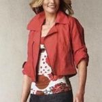 CAbi ROLL SLEEVE CROPPED MOTO JACKET Photo 1