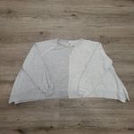 Free People  Rework It Reverse It Oversized Sweatshirt Distressed Grey size XS Photo 4