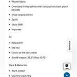 Aeropostale  Utility Cargo Pants NWT Photo 7