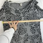 Chico's  Zenergy 2 US 12 14 L Tunic Top Cozy Animal Print Brushed Fleece Cowl Neck Photo 8