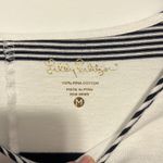 Lilly Pulitzer  Marlowe Dress Blue White Striped Pima Cotton Women's Size Medium Photo 3