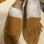 Fabiolas Fringed Suede Loafers in Tan Orange Size 10.5 Photo 6
