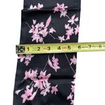 Vintage Casual Corner Annex 100% Silk Floral Print Scarf Black Photo 5