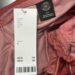 Urban Outfitters NWT Pink Velvet Lace Corset Tiered Babydoll Puff Romper Small Photo 4