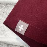 FIGS  Women's Short Sleeve V-Neck Top in Deep‎ Red maroon size large Photo 2