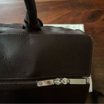 Vintage 90s Y2K Molton Brown London Leather Top Handle Bag Satchel Purse Brown Photo 3