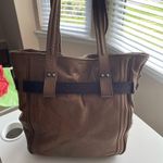 REVEL delancey belted two tone leather tote handbag purse shoulder bag $348 Photo 8