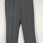Talbots CHATHAM ANKLE PANT PARTIAL ELASTIC WAIST WOMENS 16W BLACK/WHITE NEW Photo 0