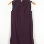 ALLSAINTS Jay Pleated Mini Dress XS Bordeaux Red Semi Sheer Casual Sleeveless Photo 3