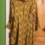 Urban Outfitters OB886261 Kristen Yellow Black Plaid Ruffle Mini Dress $69 EUC L Photo 2