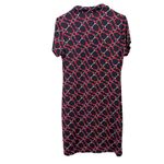 IBKUL Bitty Equestrian Print Short Sleeve Polo Golf Athleisure Dress SMALL Photo 5