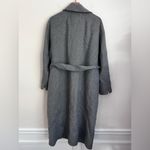 Gap  grey relaxed wool blend tie waist coat XL Minimalist double faced soft Photo 1