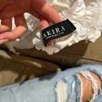 Akira  size large off the‎ shoulder pleaded corset top Photo 3