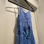 Salty Lemon Blue & White Patterned Sleeveless Jumpsuit - S Photo 7