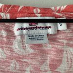 Vineyard Vines  Boat Pattern Scoop Neck 3/4 sleeve top slit hem spring summer S Photo 7