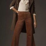 Pilcro NWT Brown Velvet Pull-On Mid-Rise Retro Flare Jeans Pants Women's Size 27 Photo 0