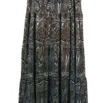 Juicy Couture Vintage Brown Paisley Y2K Velour Midi Skirt Size Small Photo 0