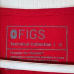 FIGS  Winning Red Scrub Top Casma Pharmacist Doctor Surgeon Nurse Small EUC #2051 Photo 8