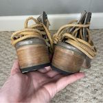 FREEBIRD by Steven  Jojo Leather Booties in Stone Color Lace Back Women’s Size 9 Photo 5