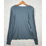 White Crow White Crow Women's Long Sleeve Shirt L Teal Comfy Casual Minimal Photo 3