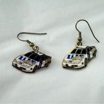 Vintage NASCAR 2 Rusty Wallace Miller Lite Car dangle earrings Photo 1