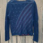 NORTON Studio Woven crochet open knit Stars and Stripes long sleeve top S/M Size undefined Photo 1