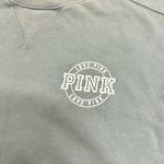 PINK Victoria's Secret dusty vintage wash turquoise teal sweatshirt Blue Size XS Photo 1