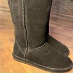 BEARPAW  Emma Tall Classic Black Boots Suede Fur Lined Size 8 Photo 7